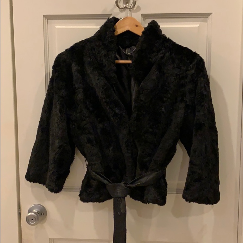 Vintage Faux Fur Cocktail Jacket